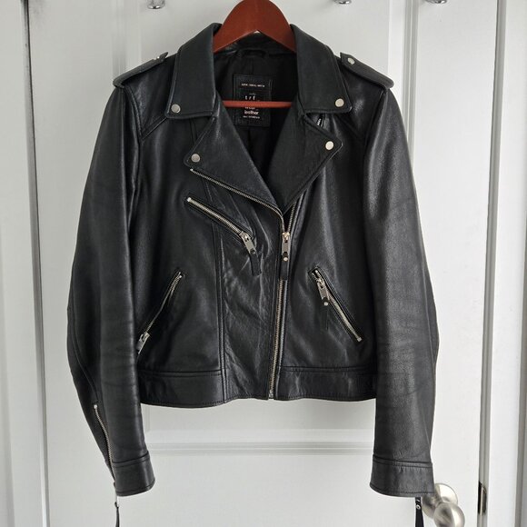 Zara TRF 100% Sheepskin Leather Jacket - Picture 8 of 9